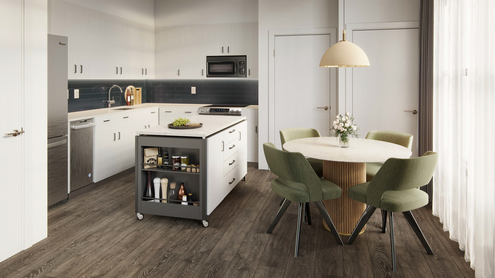 Sleek finishes & top-of-the-line appliances will elevate your culinary experience