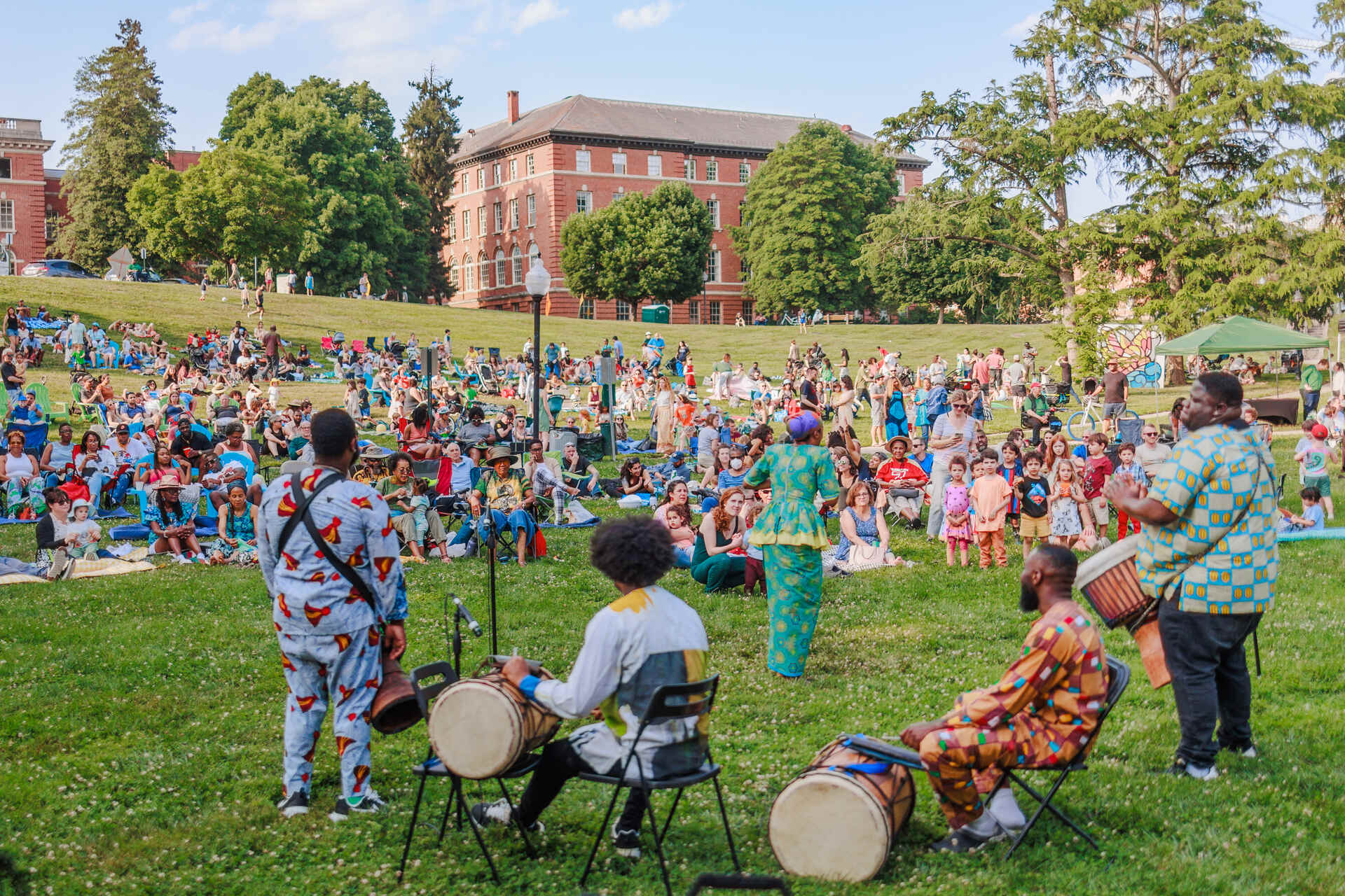 Local jazz musicians performing during Jazz in The Parks